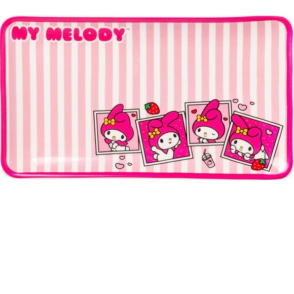 Silver Buffalo Sanrio My Melody 3 Piece Boxed Ceramic Sushi Set - Picture 4 of 5